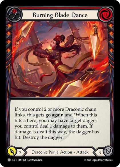 Burning Blade Dance (Red), The Hunted HNT064