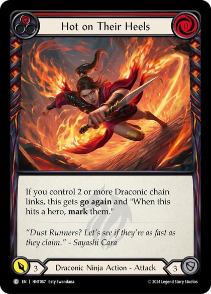 Hot on Their Heels (Red), The Hunted HNT067