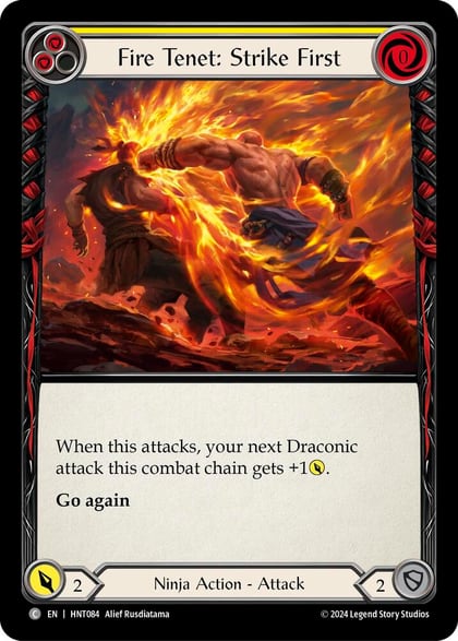 Fire Tenet: Strike First (Yellow), The Hunted HNT084