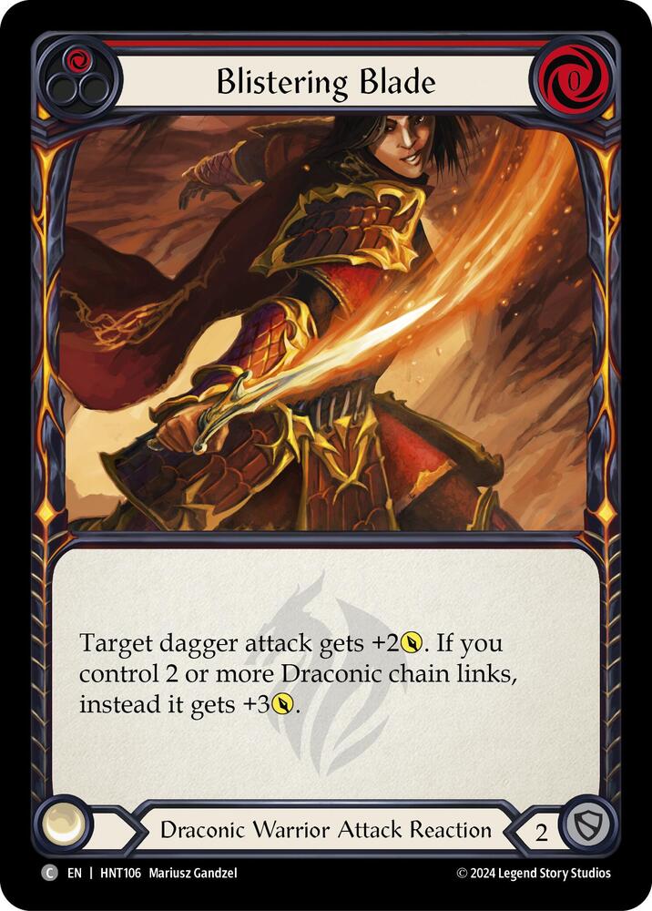 Blistering Blade (Red), The Hunted HNT106