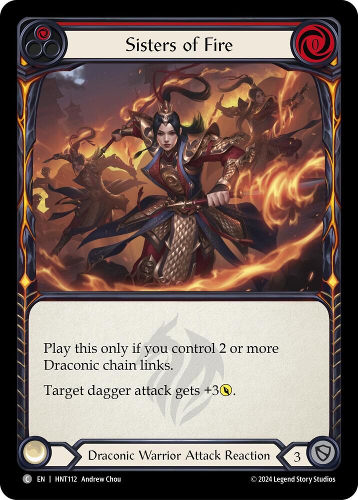 Sisters of Fire (Red), The Hunted HNT112