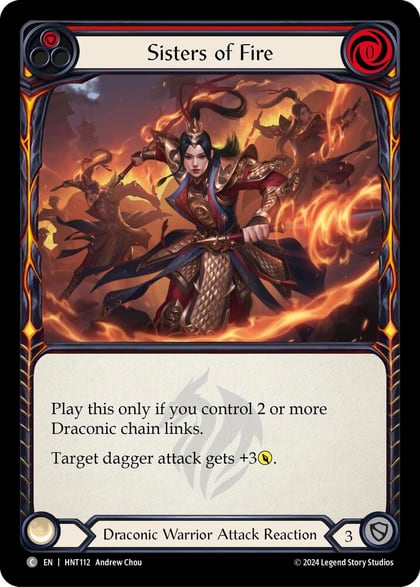 Sisters of Fire (Red), The Hunted HNT112