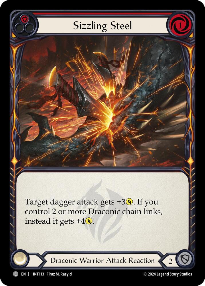 Sizzling Steel (Red), The Hunted HNT113