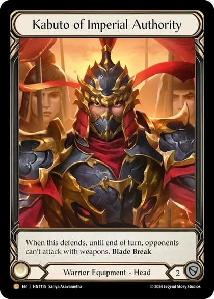 Kabuto of Imperial Authority (Extended Art), The Hunted HNT115