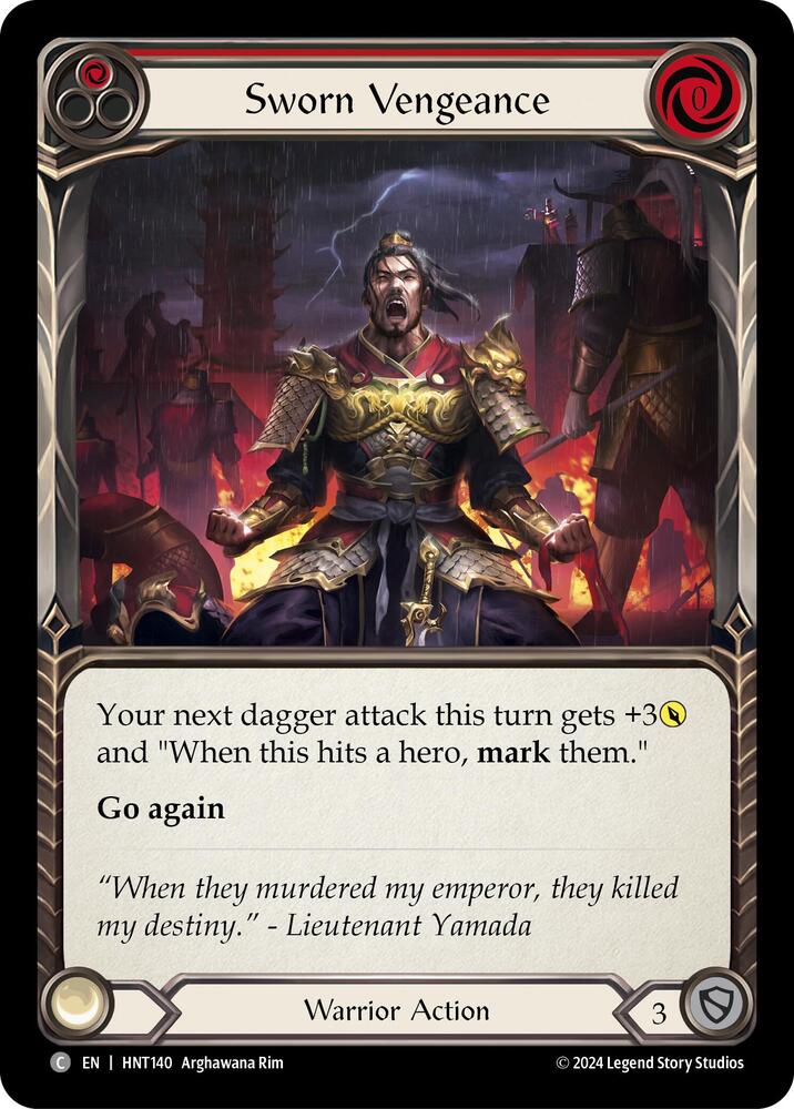 Sworn Vengeance (Red), The Hunted HNT140