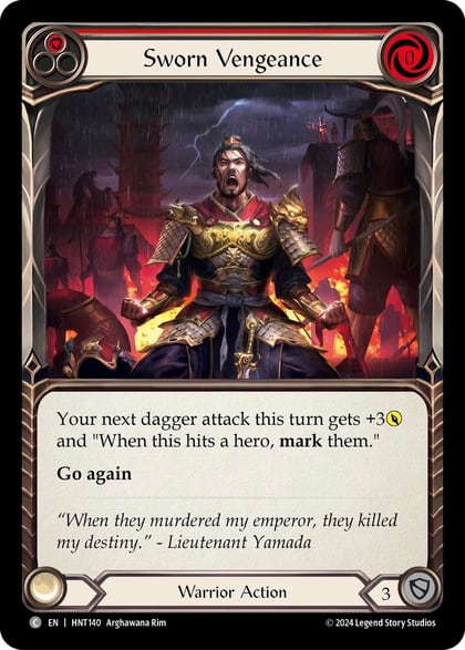Sworn Vengeance (Red), The Hunted HNT140