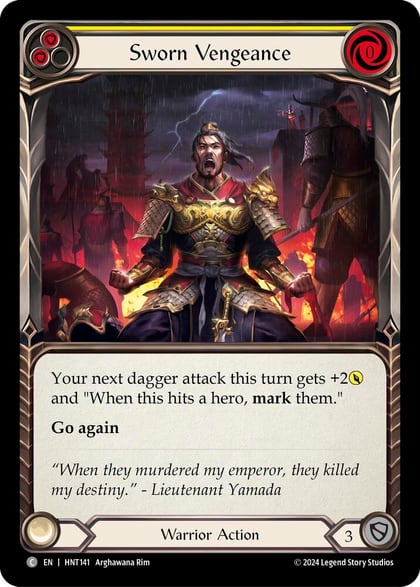 Sworn Vengeance (Yellow), The Hunted HNT141