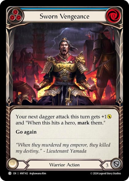 Sworn Vengeance (Blue), The Hunted HNT142
