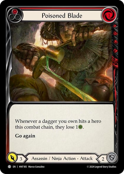 Poisoned Blade (Red), The Hunted HNT185