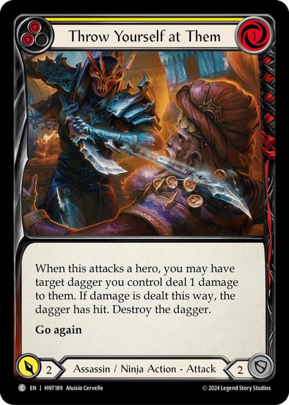 Throw Yourself at Them (Yellow), The Hunted HNT189