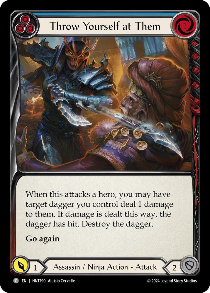 Throw Yourself at Them (Blue), The Hunted HNT190
