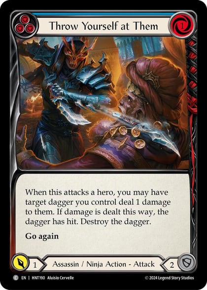 Throw Yourself at Them (Blue), The Hunted HNT190