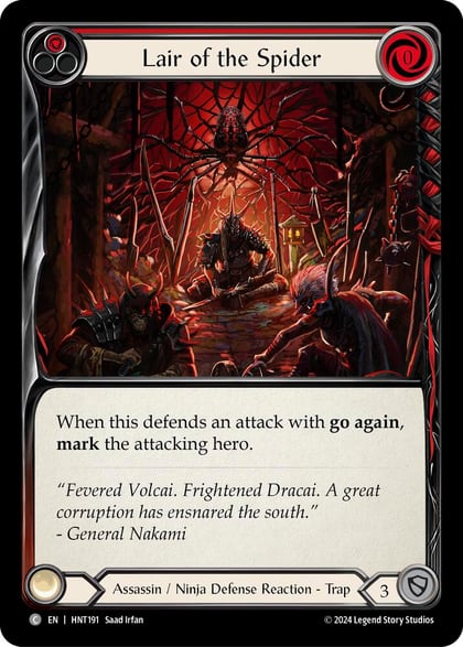 Lair of the Spider (Red), The Hunted HNT191
