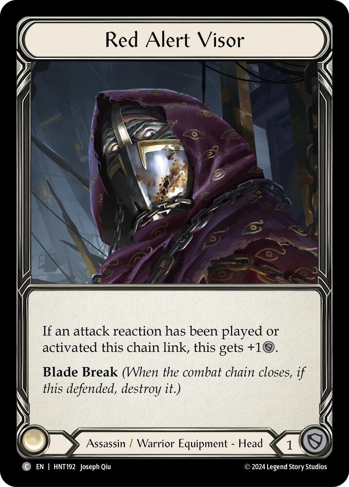 Red Alert Visor, The Hunted HNT192
