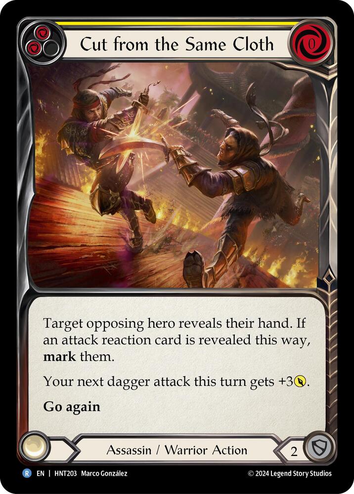Cut from the Same Cloth (Yellow), The Hunted HNT203