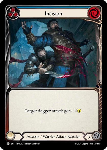 Incision (Blue), The Hunted HNT207