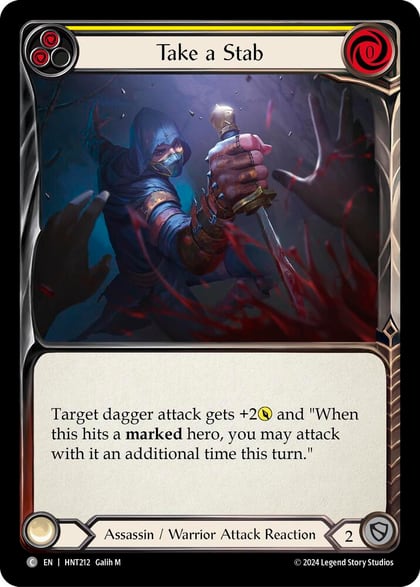 Take a Stab (Yellow), The Hunted HNT212