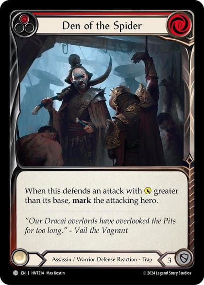 Den of the Spider (Red), The Hunted HNT214