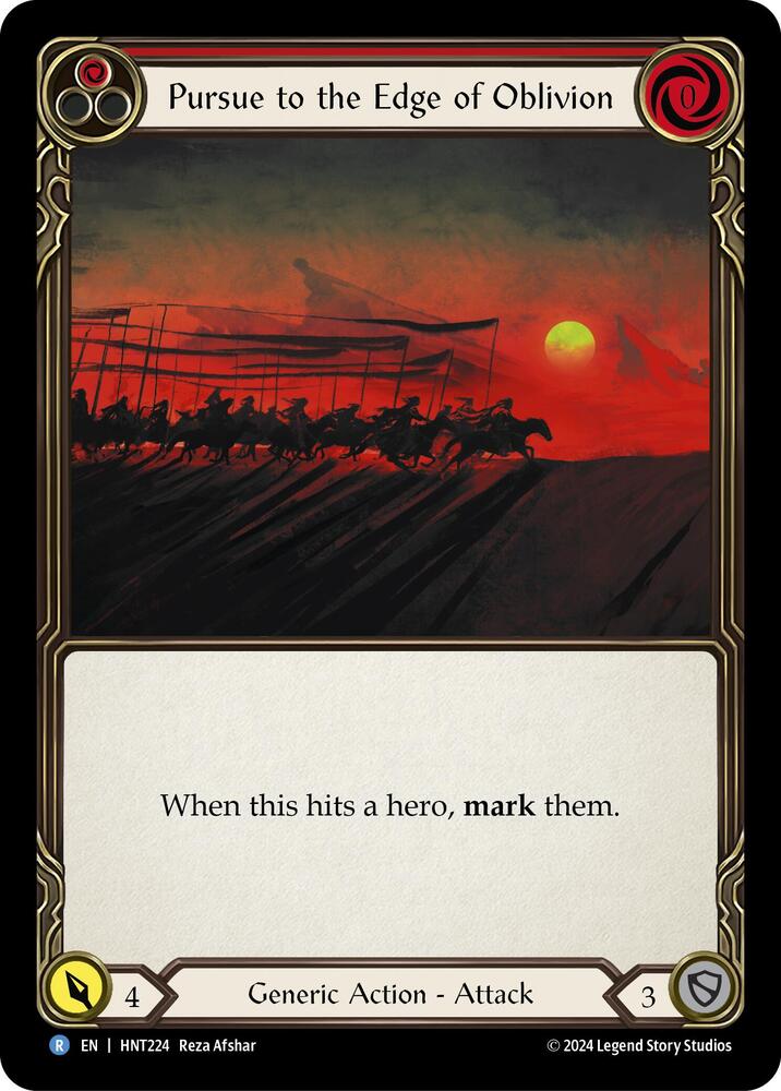 Pursue to the Edge of Oblivion (Red), The Hunted HNT224