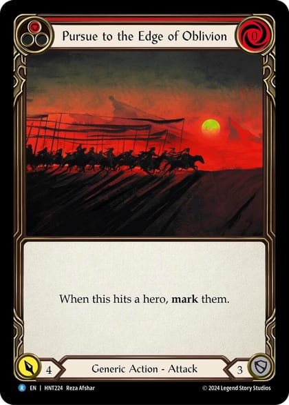 Pursue to the Edge of Oblivion (Red), The Hunted HNT224