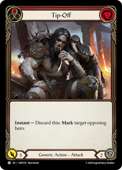 Tip-Off (Red), The Hunted HNT232