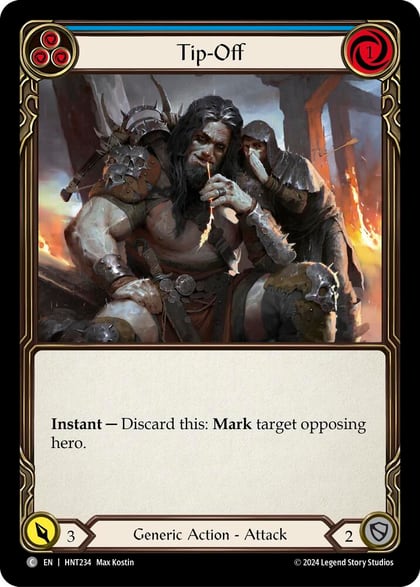 Tip-Off (Blue), The Hunted HNT234