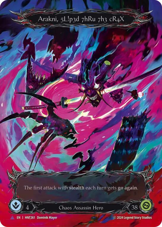 Arakni, 5L!p3d 7hRu 73h cR4X (Marvel), The Hunted HNT261
