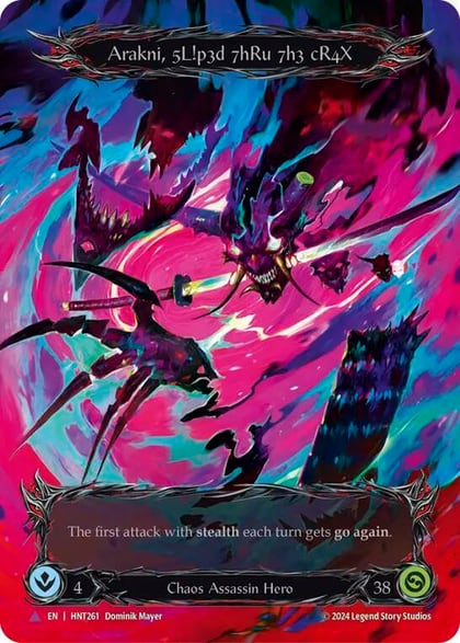 Arakni, 5L!p3d 7hRu 73h cR4X (Marvel), The Hunted HNT261