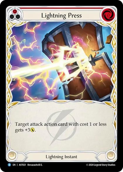 Lightning Press (Red), Armory Deck: Aurora AST021