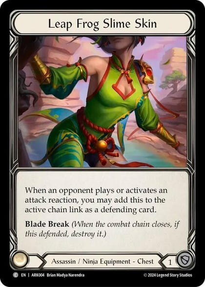 Leap Frog Slime Skin, Blitz Deck: The Hunted - Arakni ARK004