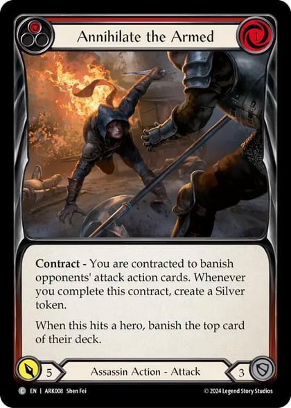 Annihilate the Armed (Red), Blitz Deck: The Hunted - Arakni ARK008