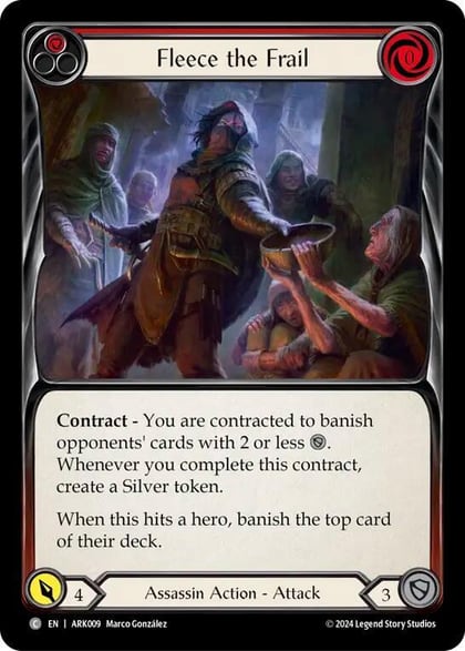 Fleece the Frail (Red), Blitz Deck: The Hunted - Arakni ARK009