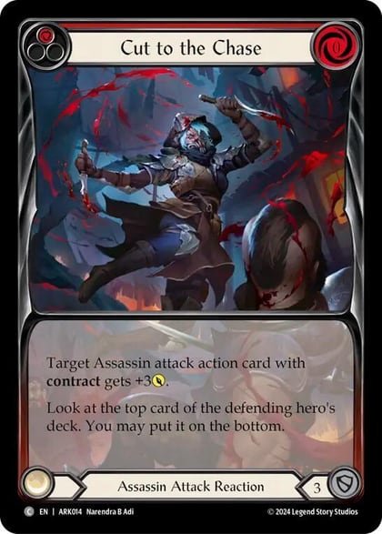 Cut to the Chase (Red) (Extended Art), Blitz Deck: The Hunted - Arakni ARK014