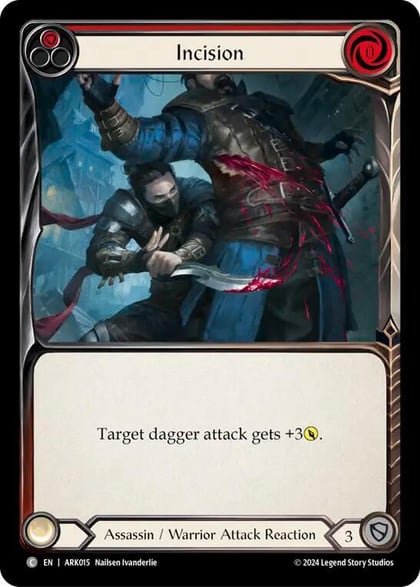 Incision (Red), Blitz Deck: The Hunted - Arakni ARK015