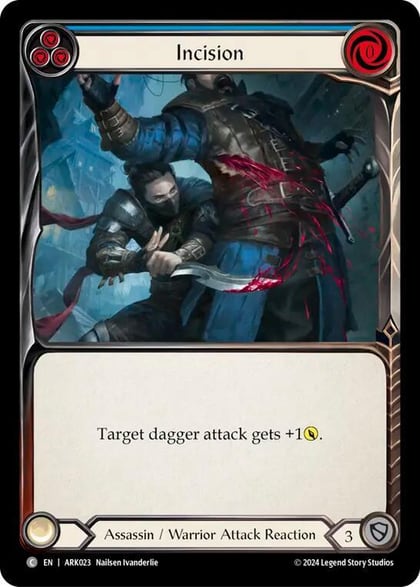 Incision (Blue), Blitz Deck: The Hunted - Arakni ARK023