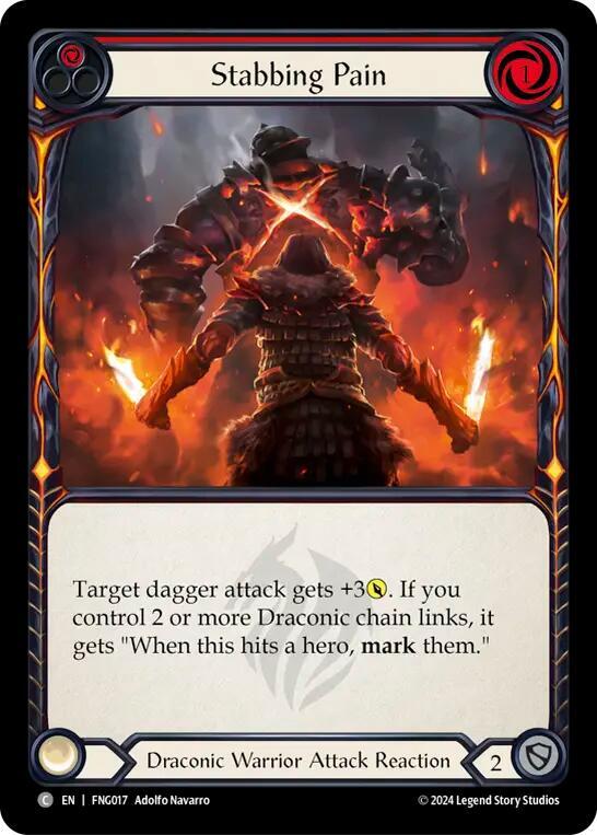 Stabbing Pain (Red), Blitz Deck: The Hunted - Fang FNG017
