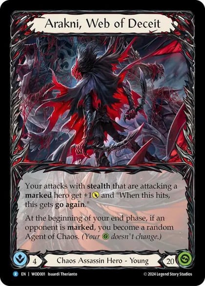 Arakni, Web of Deceit, Blitz Deck: The Hunted - Arakni, Web of Deceit WOD001