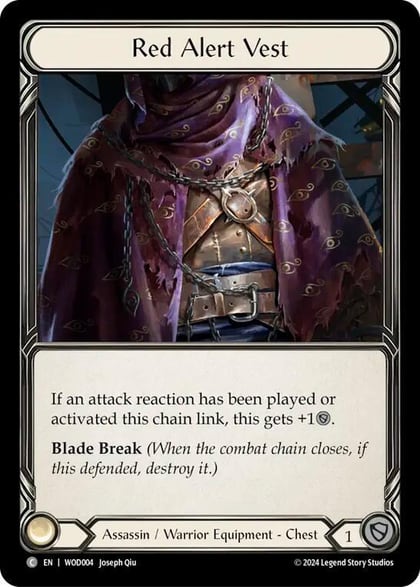 Red Alert Vest, Blitz Deck: The Hunted - Arakni, Web of Deceit WOD004
