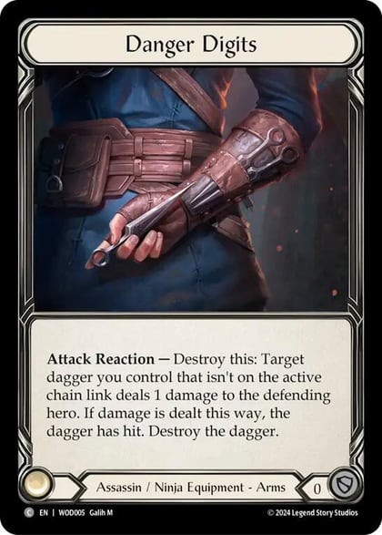 Danger Digits, Blitz Deck: The Hunted - Arakni, Web of Deceit WOD005