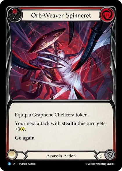 Orb-Weaver Spinneret (Red), Blitz Deck: The Hunted - Arakni, Web of Deceit WOD018