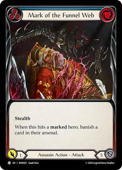 Mark of the Funnel Web (Blue), Blitz Deck: The Hunted - Arakni, Web of Deceit WOD021