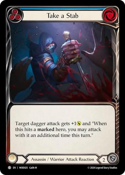 Take a Stab (Blue), Blitz Deck: The Hunted - Arakni, Web of Deceit WOD025