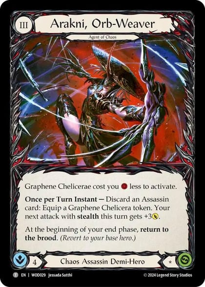 Arakni, Orb-Weaver // Arakni, Redback, Blitz Deck: The Hunted - Arakni, Web of Deceit WOD029//WOD030