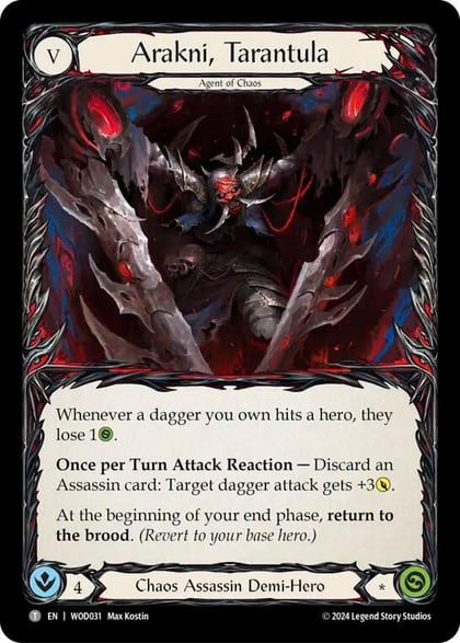 Arakni, Tarantula // Arakni, Trap-Door, Blitz Deck: The Hunted - Arakni, Web of Deceit WOD031//WOD032