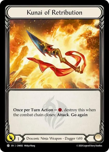 Kunai of Retribution, Blitz Deck: The Hunted - Cindra CIN002