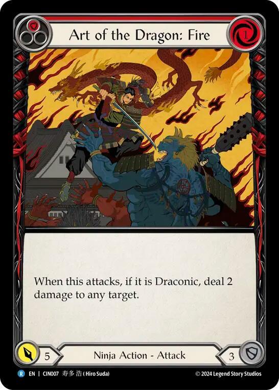 Art of the Dragon: Fire, Blitz Deck: The Hunted - Cindra CIN007