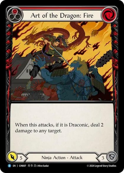 Art of the Dragon: Fire, Blitz Deck: The Hunted - Cindra CIN007