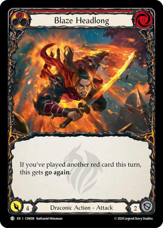 Blaze Headlong (Red), Blitz Deck: The Hunted - Cindra CIN008