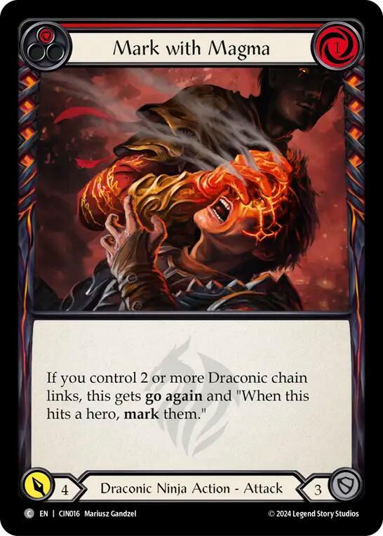 Mark with Magma (Red), Blitz Deck: The Hunted - Cindra CIN016