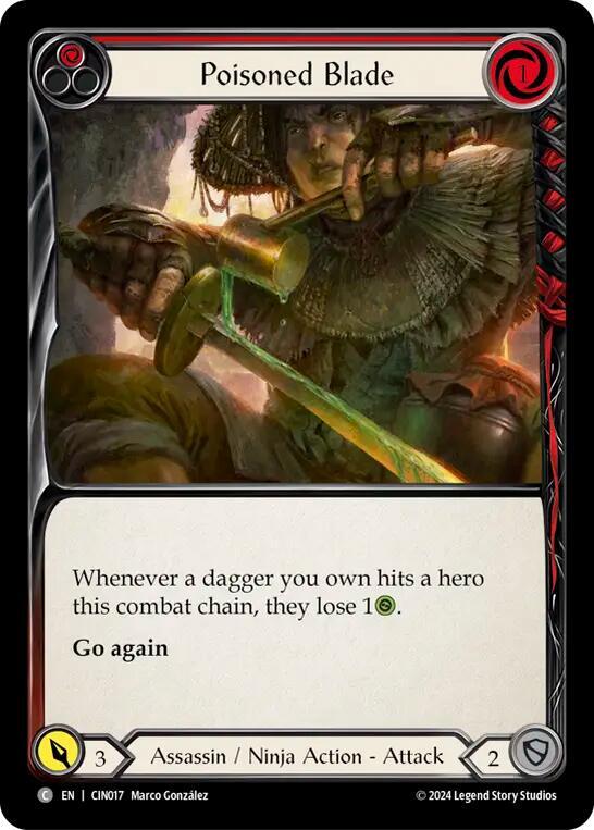 Poisoned Blade (Red), Blitz Deck: The Hunted - Cindra CIN017
